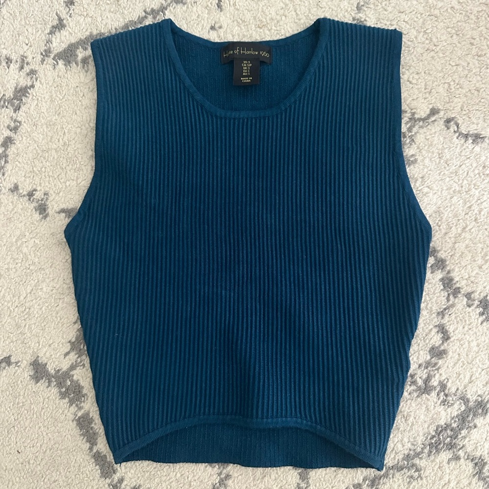 House of Harlow Cropped Sweater Top